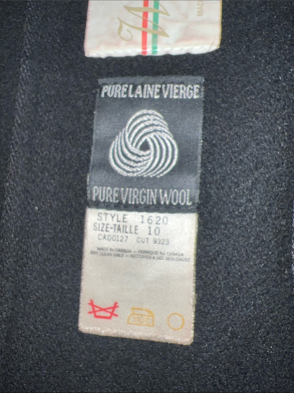 Vintage Westfield Black Pure Virgin Wool A-Line Pea Coat with Gold-Tone Buttons - Picture 3 of 10